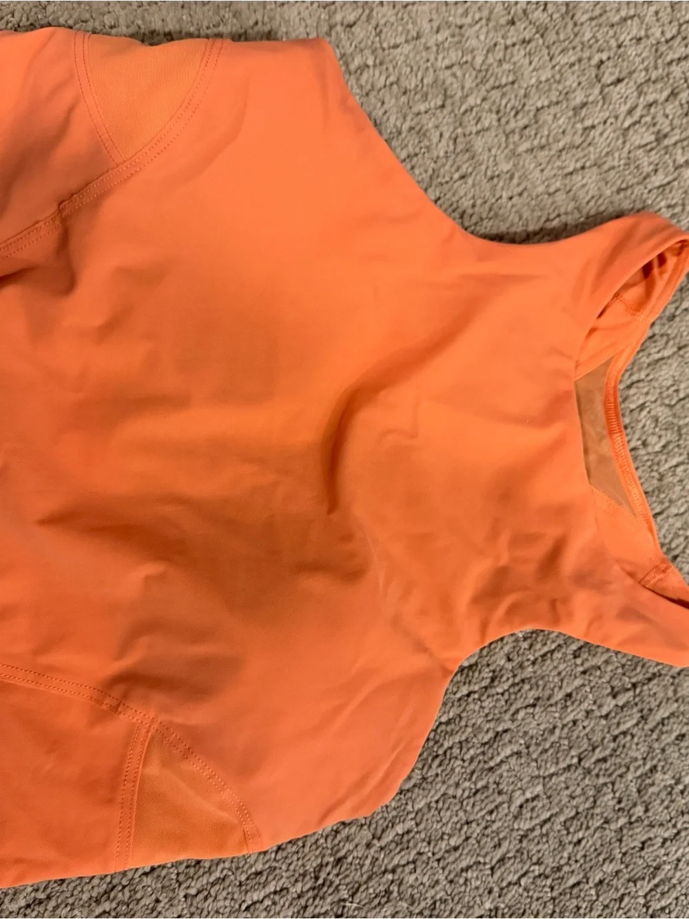 lululemon athletica Coral-Orange Performance Tank